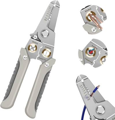 QXORE Multi-functional wire stripper and cutter, cutter tool, cutter plier Needle Nose Plier