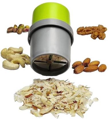 Livinwise Fruit and Nut Cutter Slicer, fine Cup Slicer Kitchen Gadget for Dry Fruit Chopper, Badam kaaju Walnut Pista Cutter Chopper Machine Nut Cutter