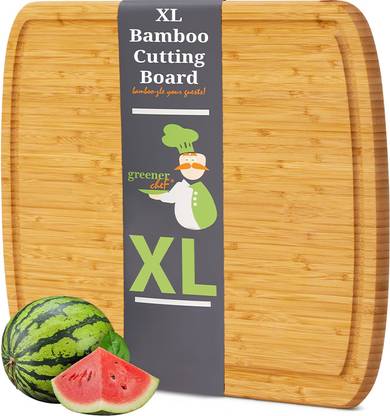 Greener Chef The XL Cutting Board for Large Meals Bamboo Cutting Board