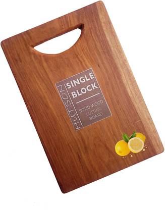 Hutson Single Solid Block Acacia Wood Chopping/Cutting Board (13 x 9 x 1 Inches, Large) Wooden Cutting Board