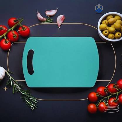 PARAMDHYEY Plastic Cutting/Chopping Board (Turquoise), M Plastic Cutting Board