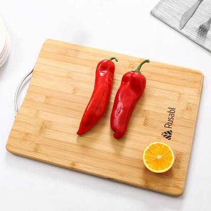 Rusabl Extra Large Bamboo Chopping Board for Kitchen, For Slicing Fruits & Vegetables, Bamboo Cutting Board
