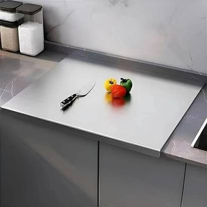 Henny 35cm x 31cm Heavy Stainless Steel Chopping Board For Kitchen Use Stainless Steel Cutting Board