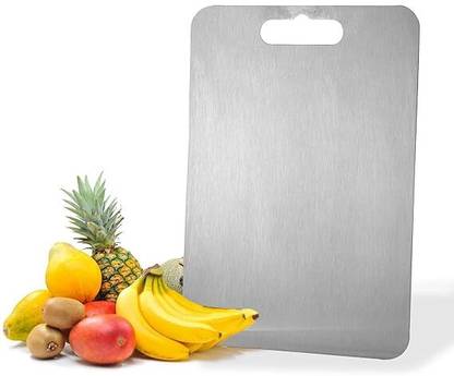 mkhome Stainless Steel Chopping Board Cum Cutting Board Metal Board for Kitchen Stainless Steel Cutting Board