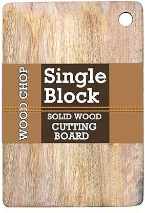 AM CRAFTS Single Piece Solid Wood Chopping Anti-Bacterial for Kitchen Vegetables, Fruits Wooden Cutting Board