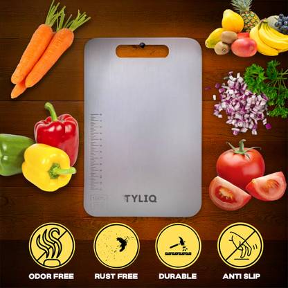 Tyliq Premium Stainless Steel Chopping Board Stainless Steel Cutting Board