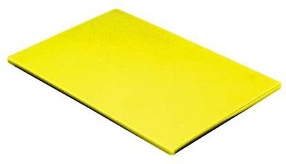 B Tech Bartanwala Chopping Board Yellow for Commercial Use of Hotels & Restaurants (18"x12") Plastic Cutting Board