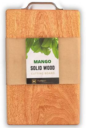 Hutson Anti-Bacterial Reversible Mango Wooden Cutting Chopping Board With Handle (15*9) Wooden Cutting Board