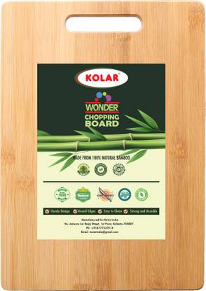 Kolar Large Heavy-Duty 100% Natural Bamboo Wood Chopping Board for Vegetables & Fruits Bamboo Cutting Board