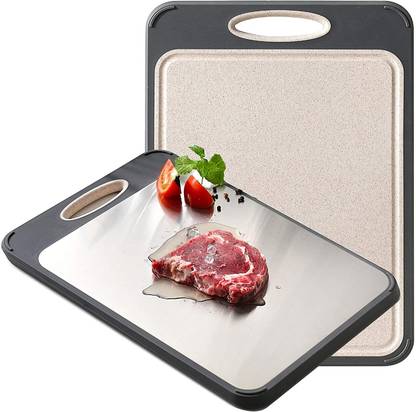 Zorzel Stainless Steel Chopping Board Cutting, Safe Durable & Easy Clean Chop Board Stainless Steel Cutting Board
