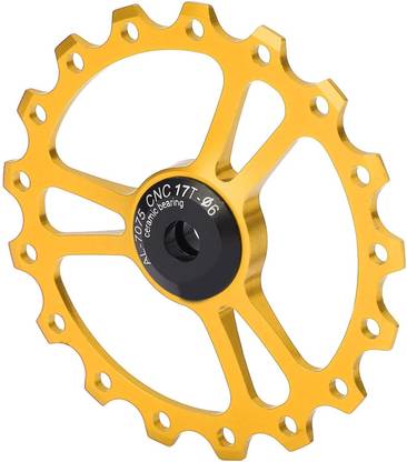 FCC RACING Ceramic Bearing Rear Pulley Wheels Aluminum Alloy for Most Rear speed Gold Mountain Bike, Racing Bike, Road Bicycle Wheel