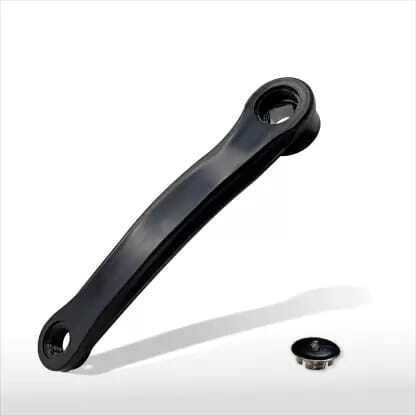 ghg Bicycle Crank Arm Left Cutterless Covered with Black PVC Without Pedal (Black) Mountain Bike, Racing Bike Wheel
