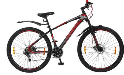 Kross Xcite 29T 21 Speed Unisex Mountain Bikes 43 Cm Frame - Matt Black Red 29 T (inch) Mountain Cycle