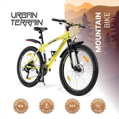 Urban Terrain UT3002A26 Alloy MTB Cycles Shimano Geared for Men with Dual Disc Brake 26 T (inch) Road Cycle