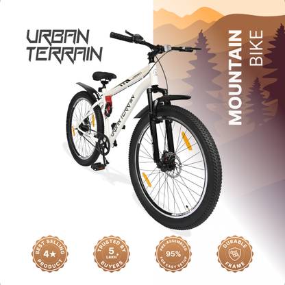 Urban Terrain Bolt Cycles for Men Comes with Dual Disc Brake, Bell & Lock MTB UT5000S27.5ACC 27.5 T (inch) Road Cycle