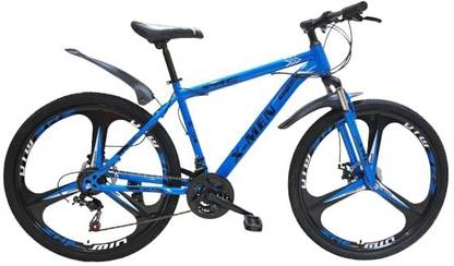SAC MTB X-Men 29T Mountain Bicycle Front Shocker for Men, Boys (Blue) 27.5 T (inch) Mountain Cycle