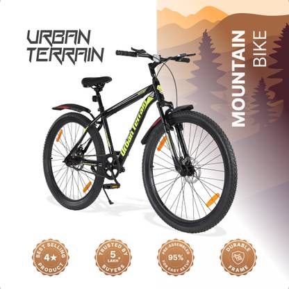 Urban Terrain Galaxy Pro 27.5T High Performance Mountain Cycles For Men With Dual Disc Brake 27.5 T (inch) Road Cycle  (Single Speed, Green, Only Front Suspension)