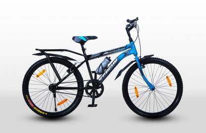 ModernCycle Topgun 24T Road Bicycle with Inbuilt Carrier (Single Speed, Blue, Rigid) 24 T (inch) Road Cycle