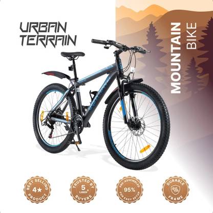 Urban Terrain UT3001A26 Alloy MTB Cycles Shimano Geared for Men with Dual Disc Brake 26 T (inch) Road Cycle