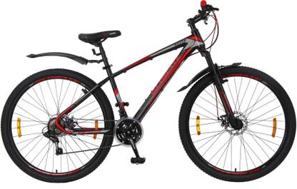 Kross Xcite 27.5T 21 Speed Unisex Mountain Bikes 40.64 Cm Frame - Matt Black Red 27.5 T (inch) Mountain Cycle