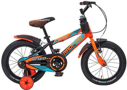 RadiantCycles Enzo 2.0 16T Unisex Cycle|10.5 Inch High Tensile Steel Frame | V Power Brake 16 T (inch) BMX Cycle
