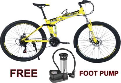 Track Jack Foldable cycle with Free Pump / disk brake / Dual Suspension 27.5 T (inch) Folding Bikes/Folding Cycle
