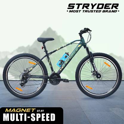 STRYDER 27.5" Magnet 21 Speed Bicycle With Disc Brake & Front Suspension | 27.5 T (inch) Mountain Cycle