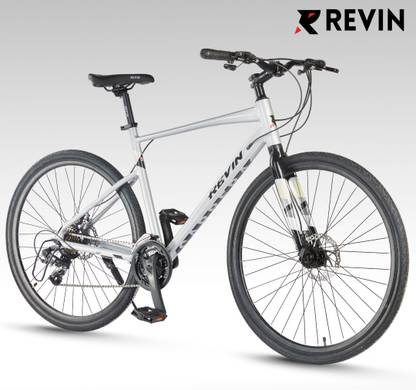 REVIN Carrera 21 gears| 700C Aluminium/Alloy Hybrid Cycle | 90% Assembeled 700C T (inch) Hybrid Cycle/City Bike