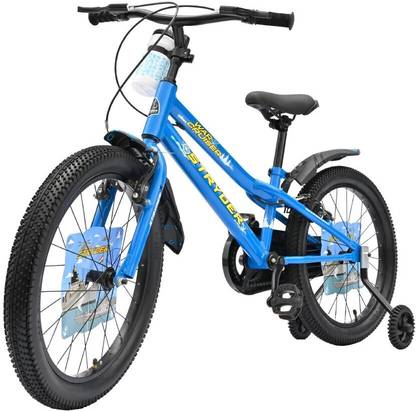STRYDER War Cruiser 20T Kids Bike with Dual Mudguards, Bottle Holder & Support Wheels | 20 T (inch) BMX Cycle