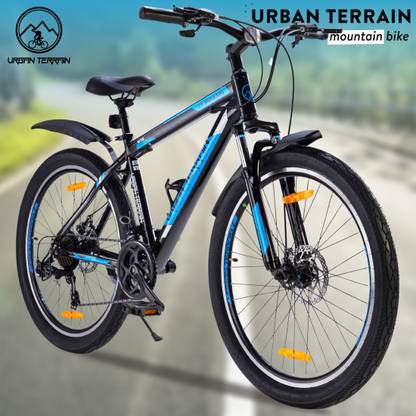 Urban Terrain UT3003A26 Alloy MTB with 21 Shimano Gear and Installation services 26 T Road Cycle  (21 Gear, Black)