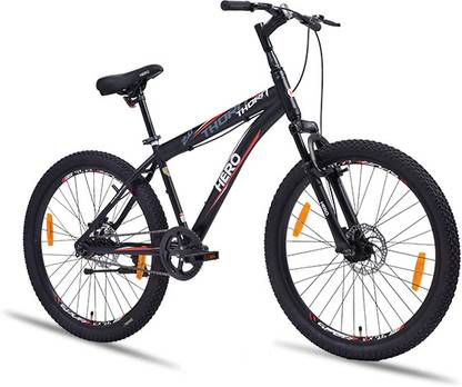 HERO THORN | Front-Suspension | Dual Disc Brake |24*2.40 WIDE TYRE 24 T (inch) Mountain Cycle