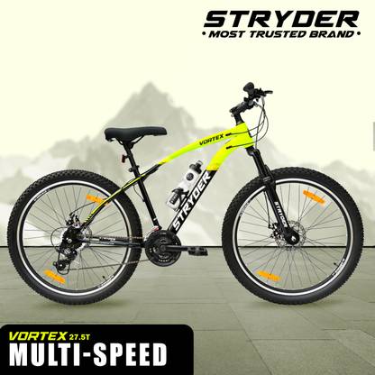 STRYDER 27.5" Vortex 21 Speed with Disc Brakes & Front Suspension | 27.5 T (inch) Mountain Cycle