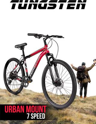 TUNGSTEN URBAN MOUNT 7 SPEED | DUAL DISC | FRONT SUSPENSION | FULLY FITTED 27.5 T (inch) Mountain Cycle