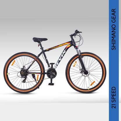 REVIN Fuse | Shimano 21 Gears | Lockout Suspension| Light Carbon Steel Frame 29 T (inch) Mountain Cycle