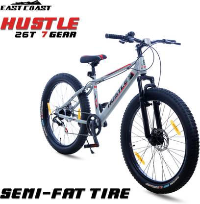 EAST COAST Hustle With (7Speed) Sky Scraper 26 T (inch) Fat Tyre Cycle