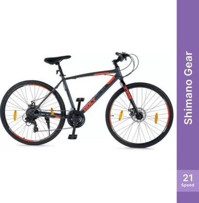 Lifelong BOLT 700C with Dual Disc, 21 Speed 700C T Hybrid Cycle/City Bike  (21 Gear, Grey) at Rs. 7999