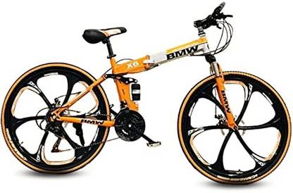 hoverboard TIGER Cycle X6 BMW Double Disc Brake Foldable Mountain Bike- 26 T (inch) Folding Bikes/Folding Cycle