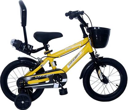 CAYA Concept 14" Bright Yellow Caliper Brakes, Lightweight Kids Bikes 14 T (inch) BMX Cycle