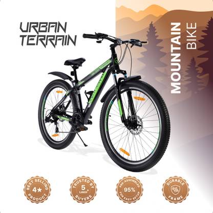 Urban Terrain UT3003A27.5 Alloy MTB Cycles Shimano Geared for Men with Dual Disc Brake 27.5 T (inch) Road Cycle