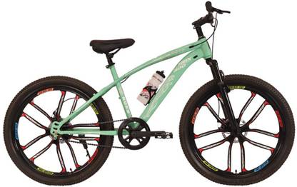 Roxy RBX 300 Cycle for Men Front Suspension Magnesium Rim Dual Disc Brakes-Sea Green 24 T (inch) Mountain Cycle