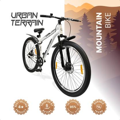Urban Terrain Bolt Cycles 29T for Men Comes with Dual Disc Brake, Bell & Lock MTB UT5000S9ACC 29 T (inch) Road Cycle