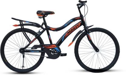 MAGIC 26T WAVE SINGLE SPEED WITH INBUILT CARRIER - CALIPER BRAKES 26 T (inch) Mountain Cycle