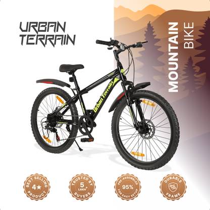 Urban Terrain Galaxy Max 24T Geared High Performance MTB Cycles For Men With Dual Disc Brake 24 T (inch) Road Cycle
