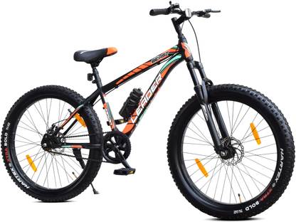 LEADER Beast 26x300 Fat Bike/with Front Suspension& Dual Disc Brake_Single Speed 26 T फैट टायर साइकिल