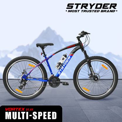 STRYDER 27.5" Vortex 21 Speed with Disc Brakes & Front Suspension | 27.5 T (inch) Mountain Cycle