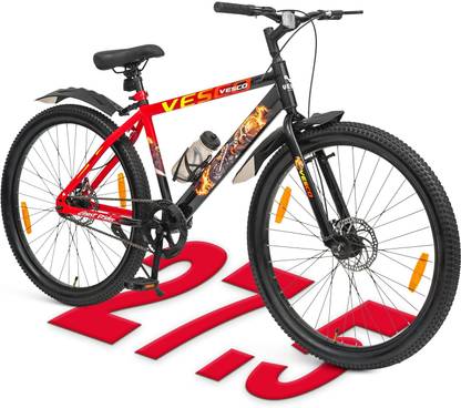 VESCO Ghost Rider 27.5T Cycle for Men | Dual Disc Brake Cycle, Ideal for 15+Years 27.5 T (inch) Hybrid Cycle/City Bike