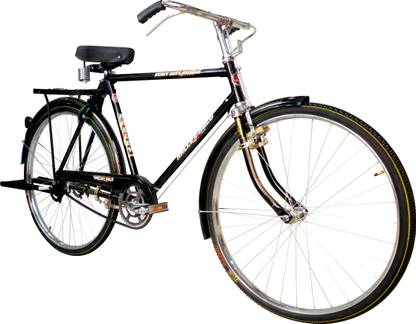 Rally Popular 22 Inch Men's Full Size Bicycle with Carrier, Stand and Lock 26 T (inch) Hybrid Cycle/City Bike