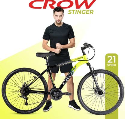Crow STINGER X7 21 SPEED | DUAL DISC BRAKES | FULLY FITTED 29 T (inch) Mountain Cycle