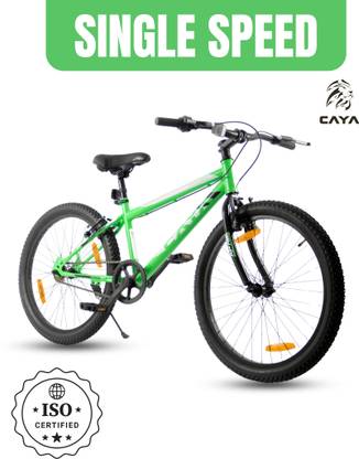 CAYA APX 24" Flash Green Front & Rear Power Brakes, Steel Frame 24 T (inch) BMX Cycle