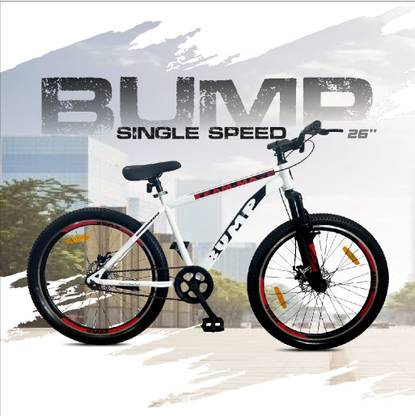 CAYA Bump Team-Mate 26" Matte Finish Dual Disc, Double Wall Alloy Rims, Front Shocker 26 T (inch) BMX Cycle